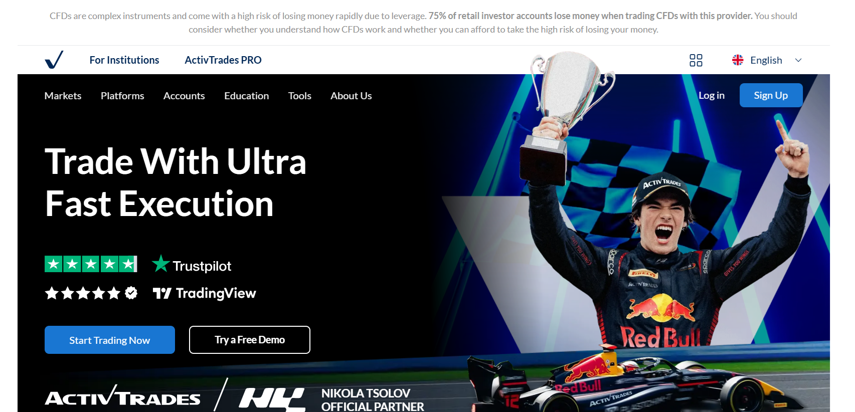 Official ActivTrades website overview