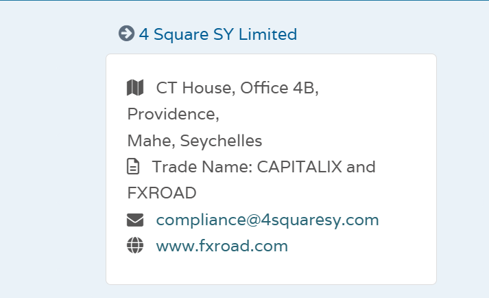 Capitalix regulatory license details