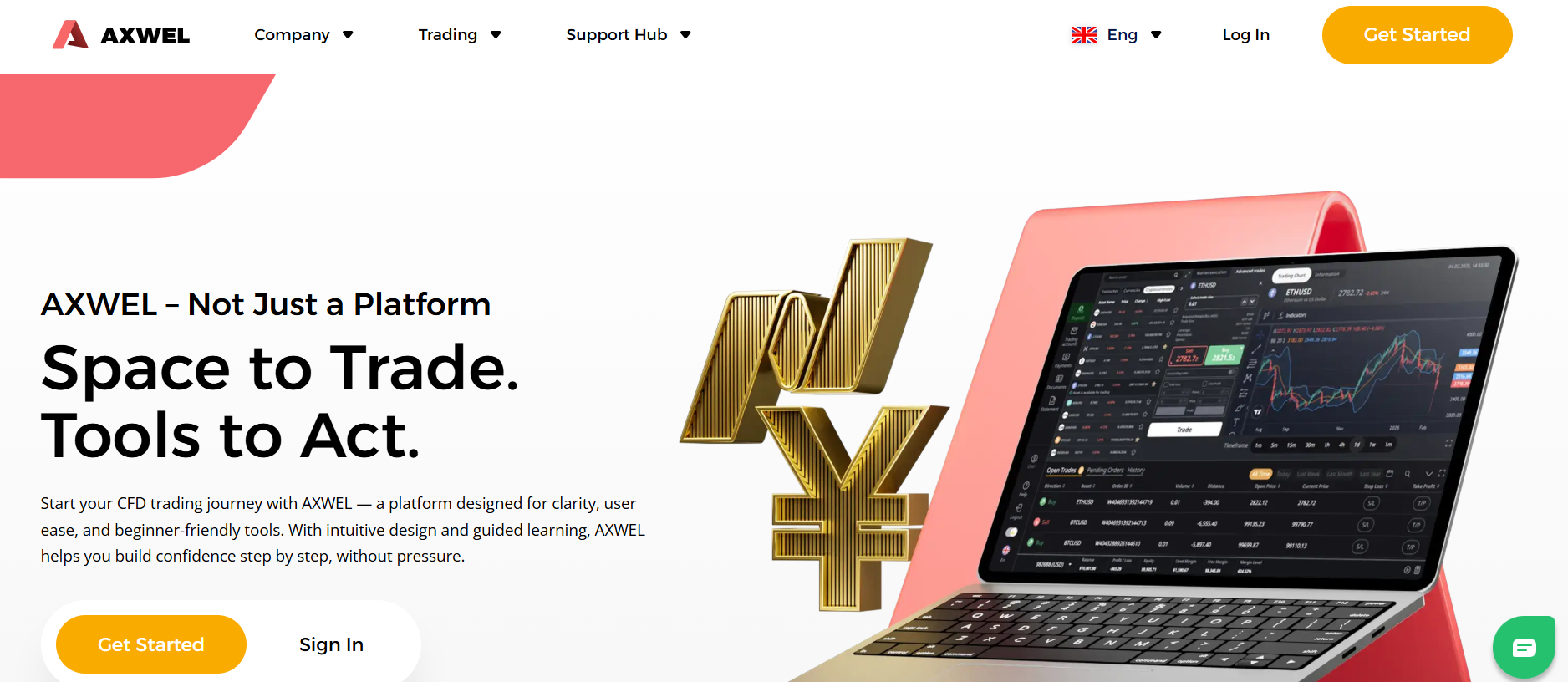 A look at the design, structure, and informational content of the Axwel official website