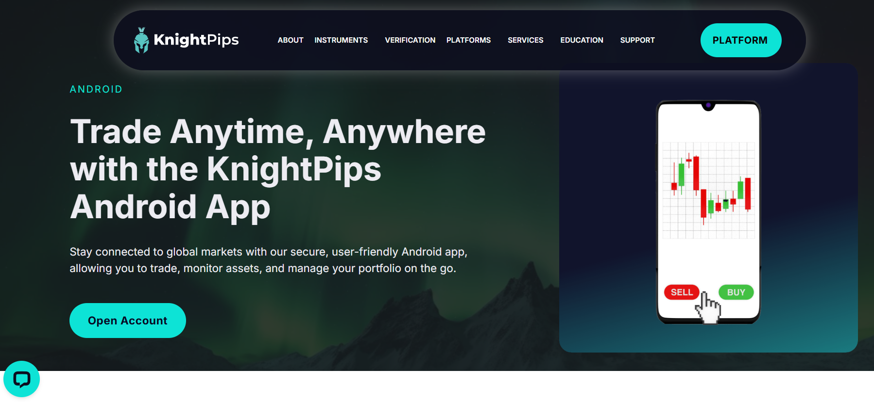 Overview of the KnightPips official website structure, content quality, and available user information.