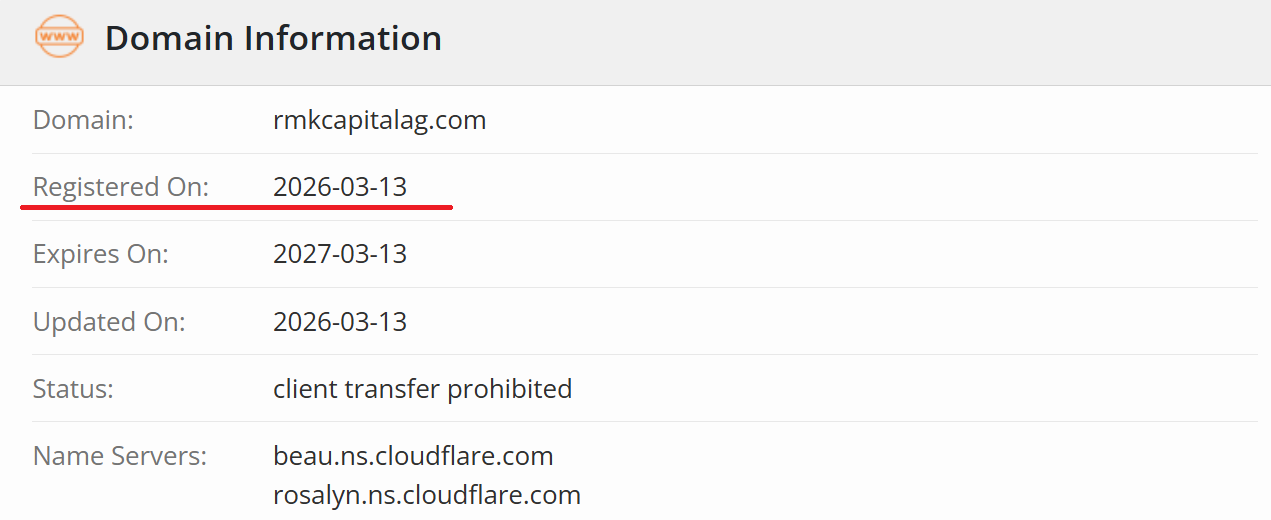 Domain info.