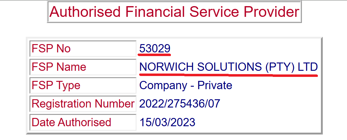 Search results show that the advertised FSP license number belongs to a different company, not RandEdgeFX.