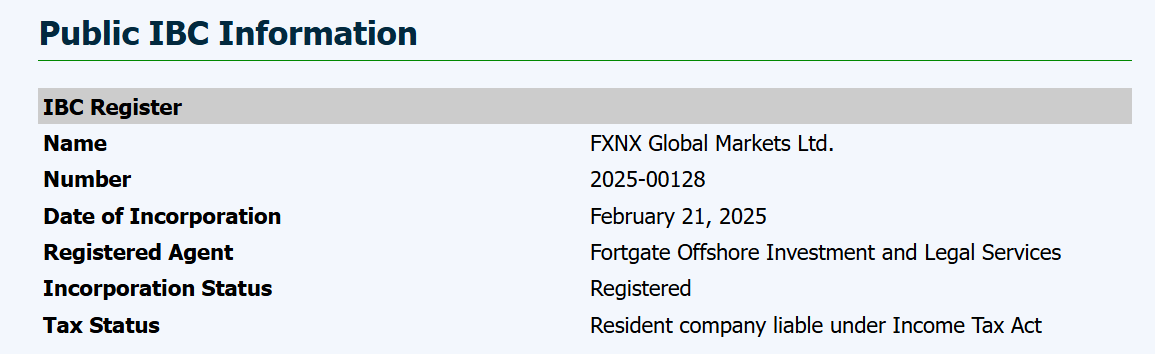 Official record confirming the company’s registration as an International Business Company in Saint Lucia.